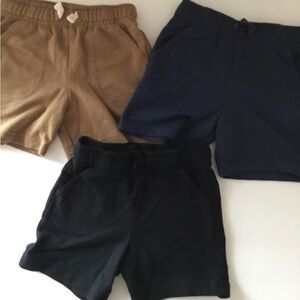 Cat & Jack Tan, Navy, and Black Kids' Shorts Trio
